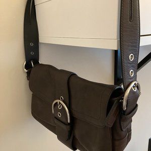 Vintage Brown Leather Coach Purse